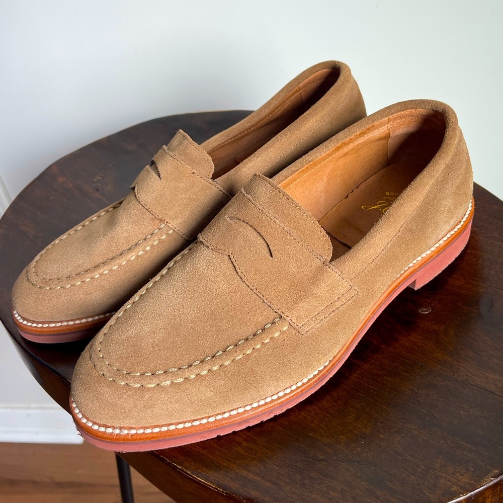 J.Crew Men’s Ludlow Suede Penny Loafers Size 8
